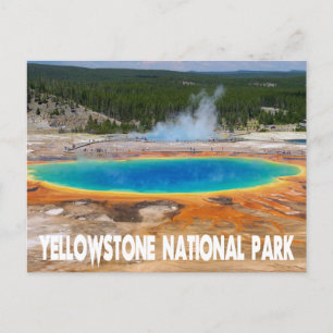 Carte Postale Yellowstone Prismatic Spring Wyoming, États-Unis