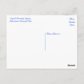 Carte Postale Yellowstone Prismatic Spring Wyoming, États-Unis (Dos)