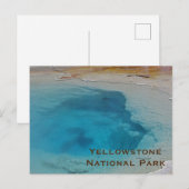 Carte Postale Yellowstone Stunning Blue Pool Photo Parc national (Devant / Derrière)