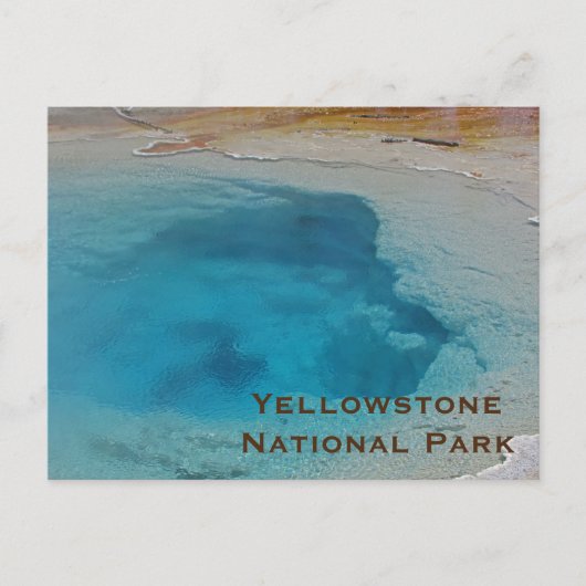 Carte Postale Yellowstone Stunning Blue Pool Photo Parc national (Devant)