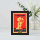 Carte Postale Yellowstone, vieille affiche fidèle de la (Debout devant)