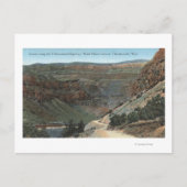 Carte Postale Yellowstone, WY - Yellowstone Highway and Wind (Devant)