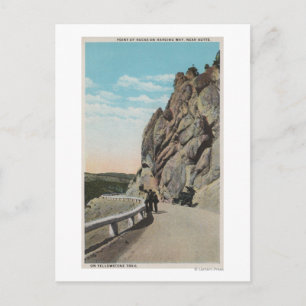 Carte Postale Yellowstone, WYVacationers, Vieille Voiture, Près 