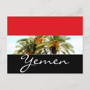 Carte Postale Yemen flag