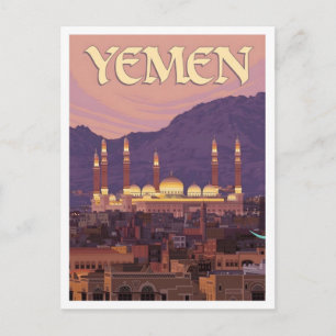 Carte Postale Yémen Voyage Vintage
