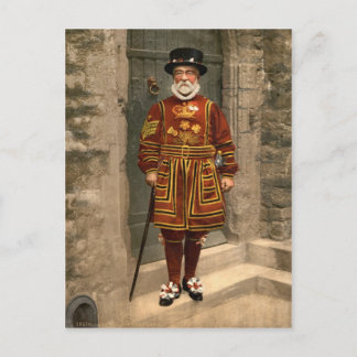 Carte Postale Yeoman of the Guard, Tower of London c.1895