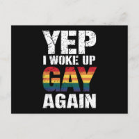 Yep Je Me Suis Réveillé Gay Pride Rainbow Queer Ga