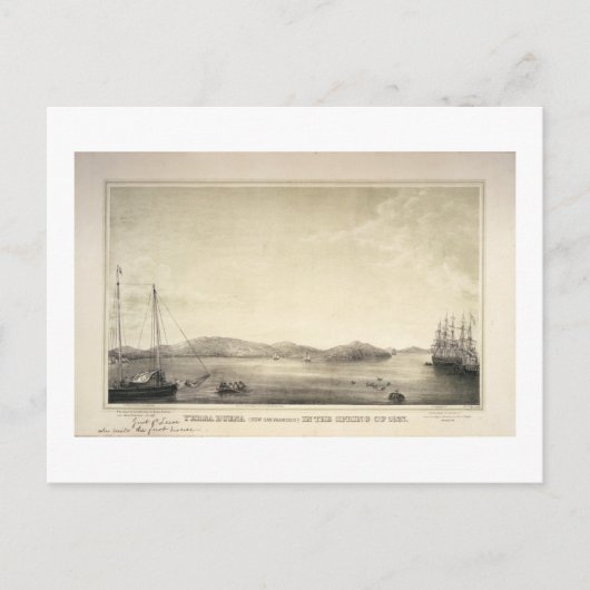 Carte Postale Yerba Buena (maintenant San Francisco) Printemps 1 (Devant)