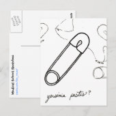 Carte postale Yersinia Pestis (Devant / Derrière)