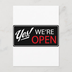 Carte Postale yes, we're open !