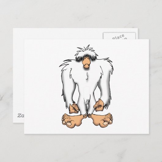 CARTE POSTALE YETI (Devant / Derrière)