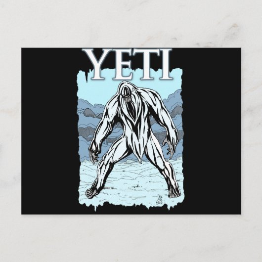 Carte Postale Yeti (Devant)