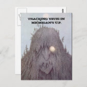 CARTE POSTALE YETI TRACKING YETIS TERRAIN POSTCARD EZ2 PERSONNAL (Devant / Derrière)