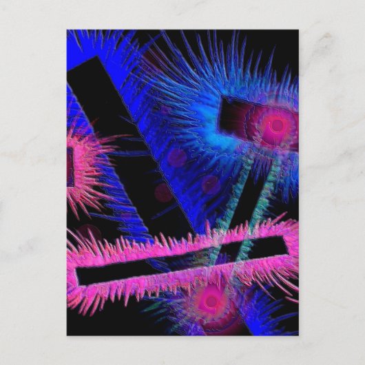 Carte Postale Yeux Aliens (Devant)