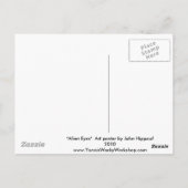 Carte Postale Yeux Aliens (Dos)