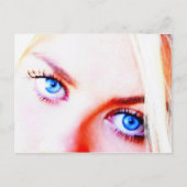 Carte Postale yeux bleus (Devant)