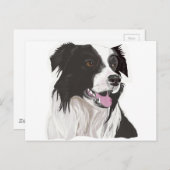 Carte Postale yeux bruns noirs et blancs (Devant / Derrière)