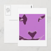 Carte Postale Yeux de Chat (Devant / Derrière)