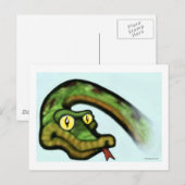 Carte Postale Yeux de serpent (Devant / Derrière)