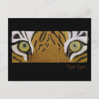 Carte Postale yeux de tigre