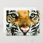 Carte Postale Yeux du tigre (Devant / Derrière)