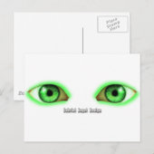Carte Postale Yeux Envieux (Devant / Derrière)