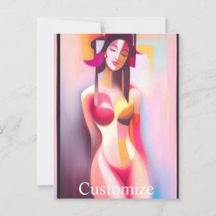 Carte Postale Yeux Fermés Femme Posing Thunder_Cove