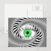 CARTE POSTALE YEUX HYPNOTIQUE - HYPNOTISTE (Devant / Derrière)