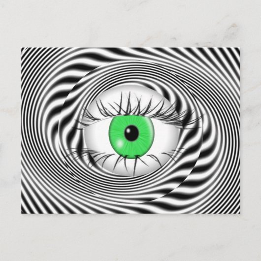 CARTE POSTALE YEUX HYPNOTIQUE - HYPNOTISTE (Devant)