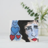 Carte Postale Yeux Tristes (Debout devant)