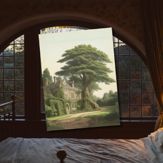 Carte Postale Yew tree par anglais country house