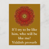 Carte Postale Yiddish proverb (Devant)