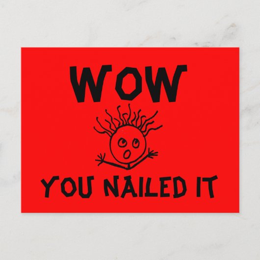 Carte Postale YIKES, Vous l'avez cloué - (Devant)