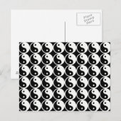 Carte Postale Yin et Yang Motif (Devant / Derrière)