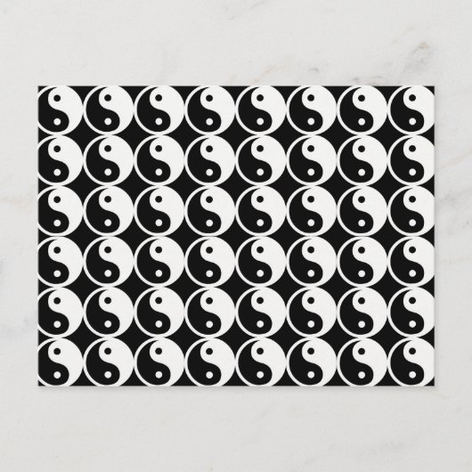 Carte Postale Yin et Yang Motif (Devant)