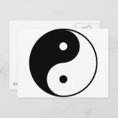 Carte Postale Yin Yang (Devant / Derrière)