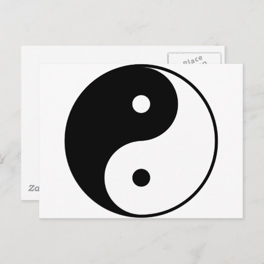 Carte Postale Yin Yang (Devant / Derrière)