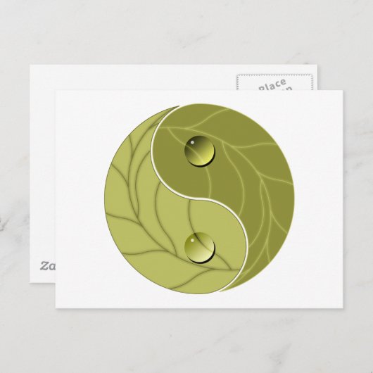 Carte Postale Yin Yang (Devant / Derrière)