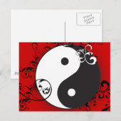 Carte Postale Yin-Yang avec défilement (Devant / Derrière)