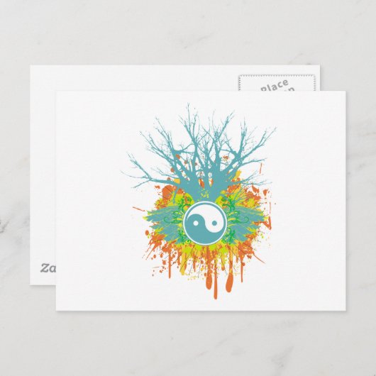 Carte Postale Yin Yang Chaos (Devant / Derrière)