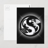 Carte Postale Yin Yang Dragons (Devant / Derrière)