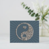 Carte Postale Yin & Yang / Hearts SILVER (Debout devant)