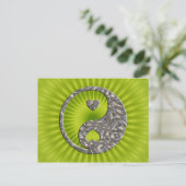 Carte Postale Yin & Yang / Hearts SILVER (Debout devant)