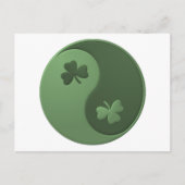 Carte Postale Yin Yang Shamrocks (Devant)