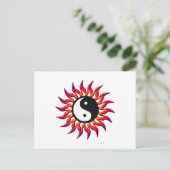 Carte Postale Yin Yang Sun flamboyant (Debout devant)