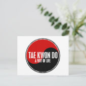 Carte Postale Yin Yang Tae Kwon Do 1 (Debout devant)