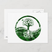 Carte Postale Yin Yang Tree (Devant / Derrière)