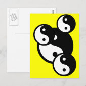 Carte Postale ying yang (Devant / Derrière)