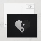 Carte Postale Ying Yang (B&W) Produits cardiaques (Devant / Derrière)
