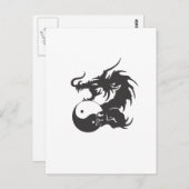 Carte Postale Ying Yang Dragon (Devant / Derrière)